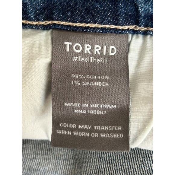 Torrid Jeans Womens Size 22T Mid Rise Slim Boot Bootcut Medium Wash 33" Inseam - Picture 10 of 16
